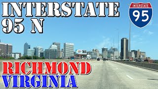 I95 North  Richmond  Petersburg  Ashland  Virginia  4K Highway Drive [upl. by Ecirehc]