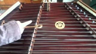 Tuning Tip on hammered dulcimer [upl. by Neisa]