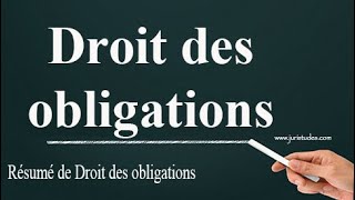 Droit des obligations [upl. by Einafpets114]