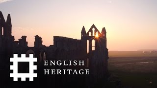 Postcard from Whitby Abbey Yorkshire  England Drone Footage [upl. by Dash]