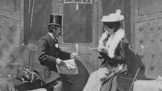 1899 early film kiss  The Kiss in the Tunnel  BFI National Archive [upl. by Dehlia677]