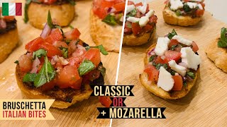 Classic Bruschetta Bites  Mozarella  Appetiser  Easy Recipe [upl. by Eppes823]