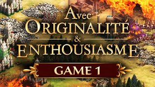 Avec Originalité et Enthousiasme AoE II Event 1  Game 1 [upl. by Ahsinyar]