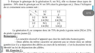 exrcice corrigé de monohybridisme [upl. by Niaz251]