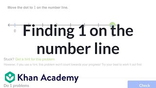 Finding 1 on the number line [upl. by Jenkins675]