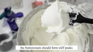 SUPER STABLE AND EASY BUTTERCREAM  For Beginners [upl. by Samuela]