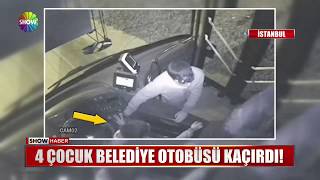 4 çocuk belediye otobüsü kaçırdı [upl. by Izzy]