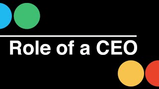 Startup CEO Role of a CEO [upl. by Eilliw]