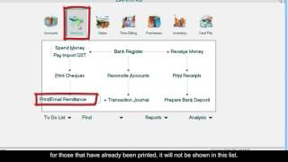 Printing Remittance Advice in MYOB [upl. by Uyr]