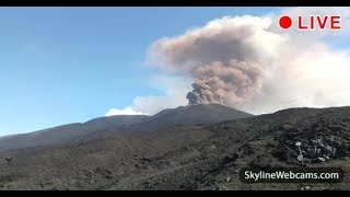 Live Webcam from Volcano Etna  Sicily [upl. by Devi]