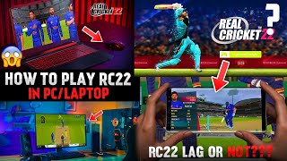 How to Play Real Cricket 22 in PCLaptop  Real Cricket 22 on PC [upl. by Ened692]