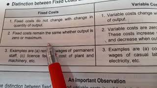 Difference between fixed cost and variable cost [upl. by Miett81]