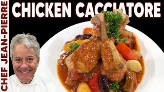 Elegant Chicken Cacciatore  Chef JeanPierre [upl. by Otiragram]