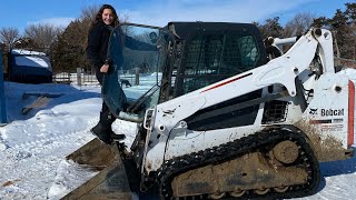 Operating T590 Bobcat Skid Steer [upl. by Imot]