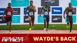 Wayde van Niekerk edges Akani Simbine over 200m in Roodepoort South Africa [upl. by Tlaw846]