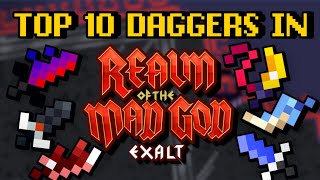 TOP 10 DAGGERS IN RotMG [upl. by Faydra964]