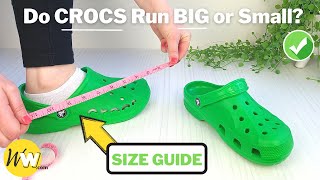 Do CROCS Run BIG How Crocs Should Fit  REVIEW amp Size Guide [upl. by Hsilgne]