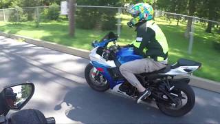 WHY BUY a 750 vs 1000cc GSXR [upl. by Haldi396]