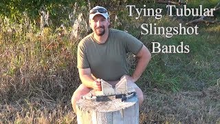 Tying Tubular Slingshot Bands [upl. by Chapel231]