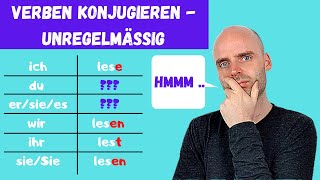 Verben konjugieren  unregelmäßig  Learn German  Deutsch lernen [upl. by Salman]