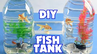 How To Make a Plastic Bottle Fish Tank DIY Aquarium [upl. by Jillane51]