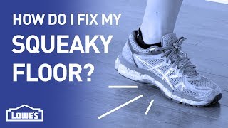 How Do I Fix My Squeaky Floor  DIY Basics [upl. by Aicak699]