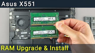 Asus X551 RAM Upgrade and Installation Guide [upl. by Teteak623]