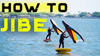 How to Jibe  WING FOIL transition [upl. by Enneles]