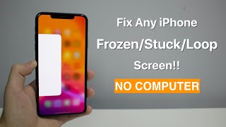 Fix Any iPhone FrozenStuckLoop Screen How to Force Restart [upl. by Jilly699]