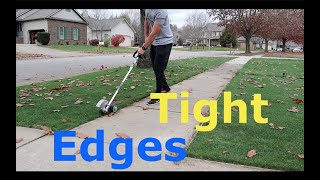 Cutting an OVERGROWN Edge on a New Lawn [upl. by Conlan]