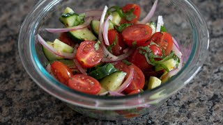 Tomato Cucumber Onion Salad [upl. by Eliason]