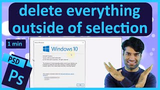 How to delete everything outside of selection Photoshop [upl. by Drol]