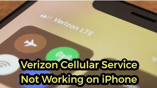 Verizon Cellular Service Not Working on iPhone 14 Pro Max in iOS 16 [upl. by Ennyleuqcaj150]