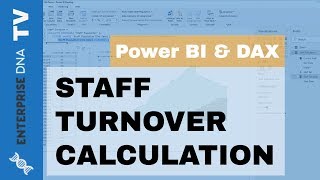 Calculating Staff Turnover In Power BI Using DAX  HR Insights [upl. by Litha288]