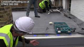 EPDM Rubber Roof Over New Insulation New Warm Roof [upl. by Yecnuahc]