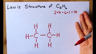 Lewis Structure of C2H6 ethane [upl. by Liarret]