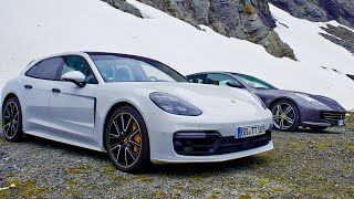 Porsche Panamera Turbo Sport Turismo vs Ferrari GTC4Lusso V12  Top Gear Series 26 [upl. by Adlen]