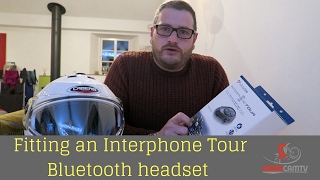 Fitting an Interphone Tour Bike Intercom System to a Caberg Helmet [upl. by Alexio]