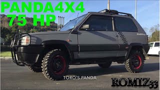 Panda 4x4 EXTREEM upgrade motore punto 75CV [upl. by Dloraj]