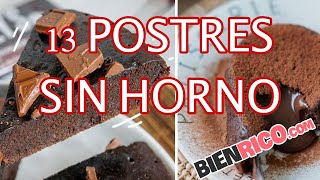 13 Postres Fáciles Sin Hornear Para Hacer En Casa [upl. by Hnad]