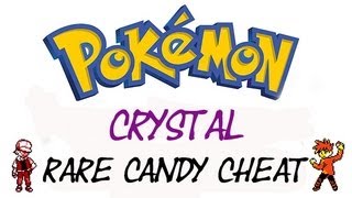 Pokemon Crystal  Rare Candy Cheat  GameShark Codes [upl. by Galateah183]