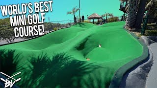 RETURNING TO THE BEST MINI GOLF COURSE IN THE WORLD  CRAZY MINI GOLF SHOTS AND INSANE HOLE IN ONES [upl. by Enineg]