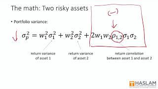 Diversification with Two Assets [upl. by Kragh]