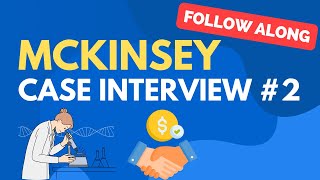 McKinsey Case Interview Practice 2 Pharma Acquisition [upl. by Ateinotna]