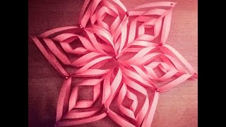 origami  gwiazda  Jak zrobić gwiazdkę krok po kroku DIY  how to make paper snowflakes tutorial [upl. by Valdas123]