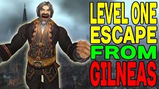 World of Warcraft ESCAPE from Gilneas at LEVEL ONE [upl. by Homovec454]