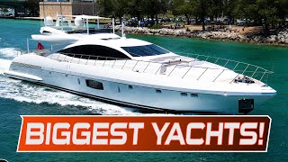 25 BIGGEST amp MOST EXPENSIVE Yachts at Haulover Inlet [upl. by Latsirhc]