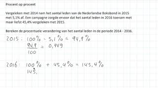 Procent op procent 3 HAVO [upl. by Aikem]