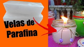 Como hacer VELAS con PARAFINA [upl. by Zarger]