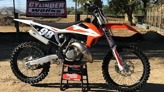 First Ride 2019 KTM 125SX 2 Stroke  Motocross Action Magazine [upl. by Nylrad]